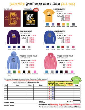 Spirit Wear